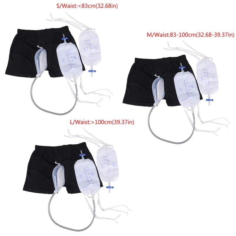 

3Sizes Urine Bag Silicone Urine Funnel Pee Holder Collector With Catheter For Old Men Feminine Hygiene Reusable Male Urinal Bag