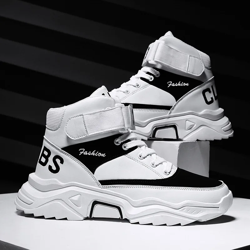 

Men Winter Warm Fur Plush High Tops Sneakers Male Ankle Snow Boots Grey Footwear Boy Casual Lace Ups Autumn Lover Flats Shoes