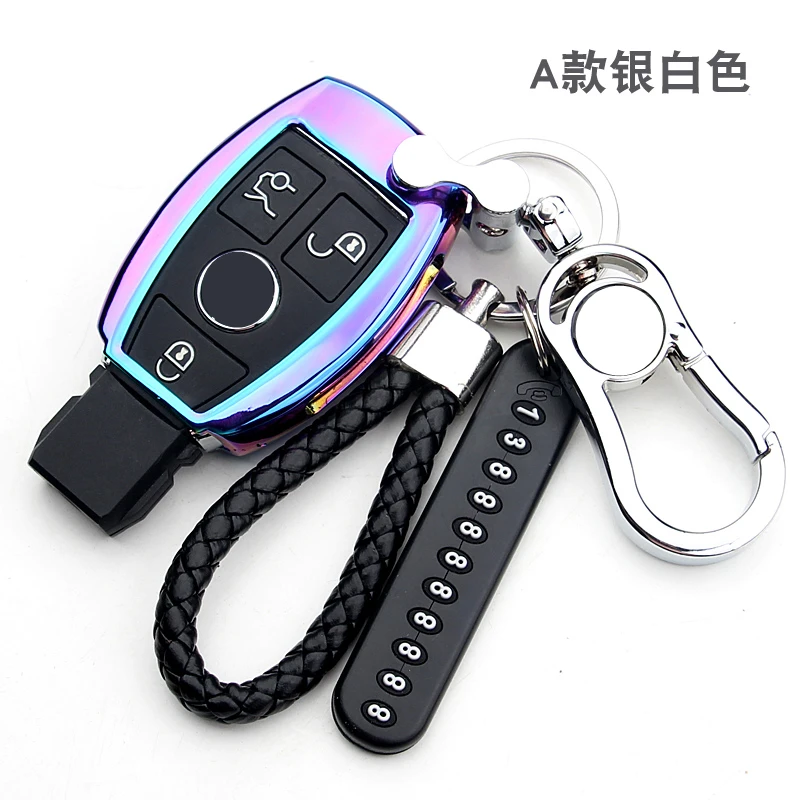 

Zinc alloy key case cover Key case protective shell holder for Mercedes benz A B R G Class GLK GLA w204 W251 W463 W176