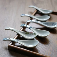 ceramic spoon dinner service bone china ladle dinnerware dipper utensil porcelain tableware scoop household kitchenware supplies