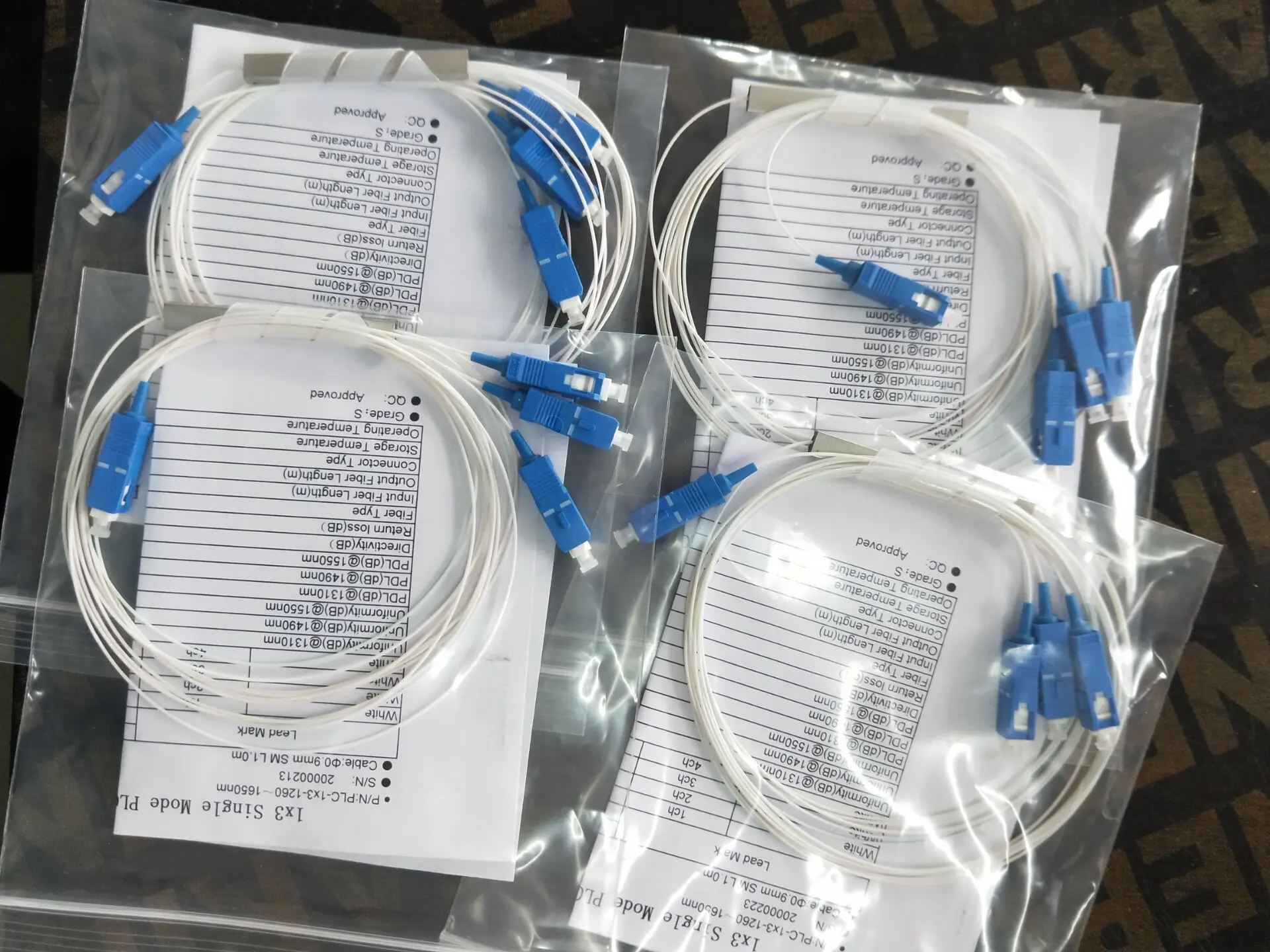 Сплиттер Sc Apc FTTH оптоволоконный мини одномодовый ПЛК 1X3 стальная труба sc