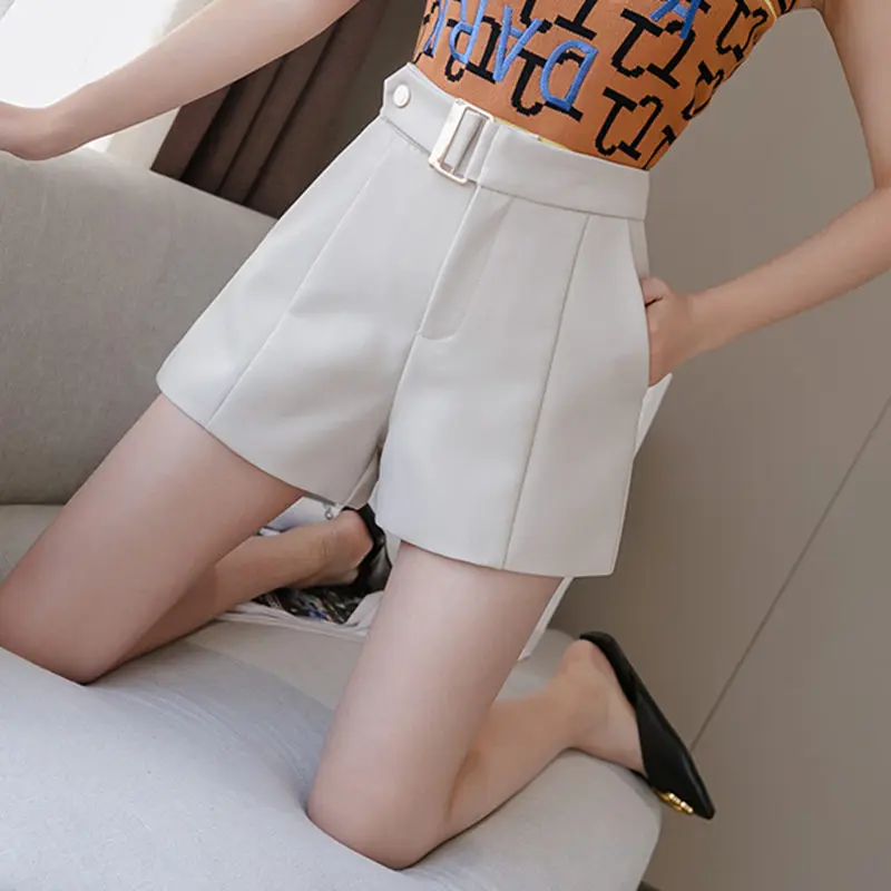 Шорты REALEFT женские с широкими штанинами повседневные шикарные Короткие штаны