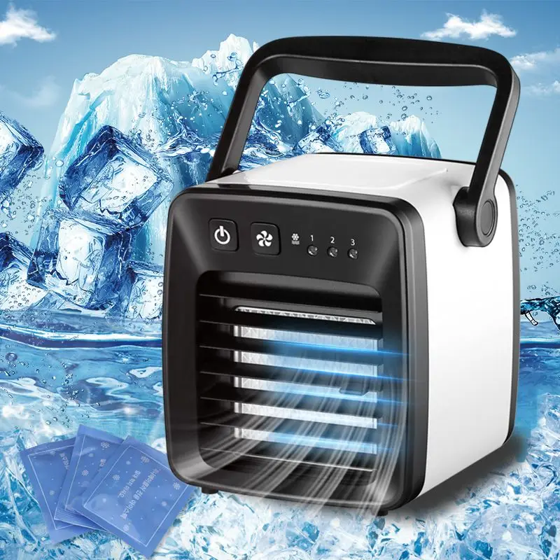 

FL001 Mini Air Conditioner Portable Air Cooler Air Cooling Fan Humidifier Purifier USB Personal Space Cooler Fan for Home Office