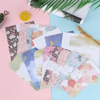 45pcs5 sets a5 flower printing envelope letter paper note paper writing paper stationery supplies random style