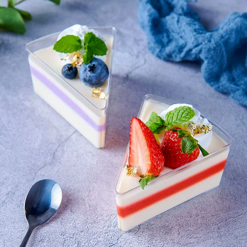 

25pcs Net red mousse pudding Tiramisu cake cup 160ml transparent hard plastic cups wedding birthday party pastry dessert cup