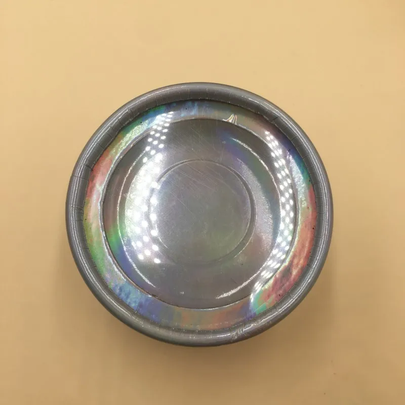 Holographic Упаковка для ресниц круглая коробка для ресниц с круглая тарелочка 10 шт./партия может держать натуральные ресницы - Цвет: Holographic