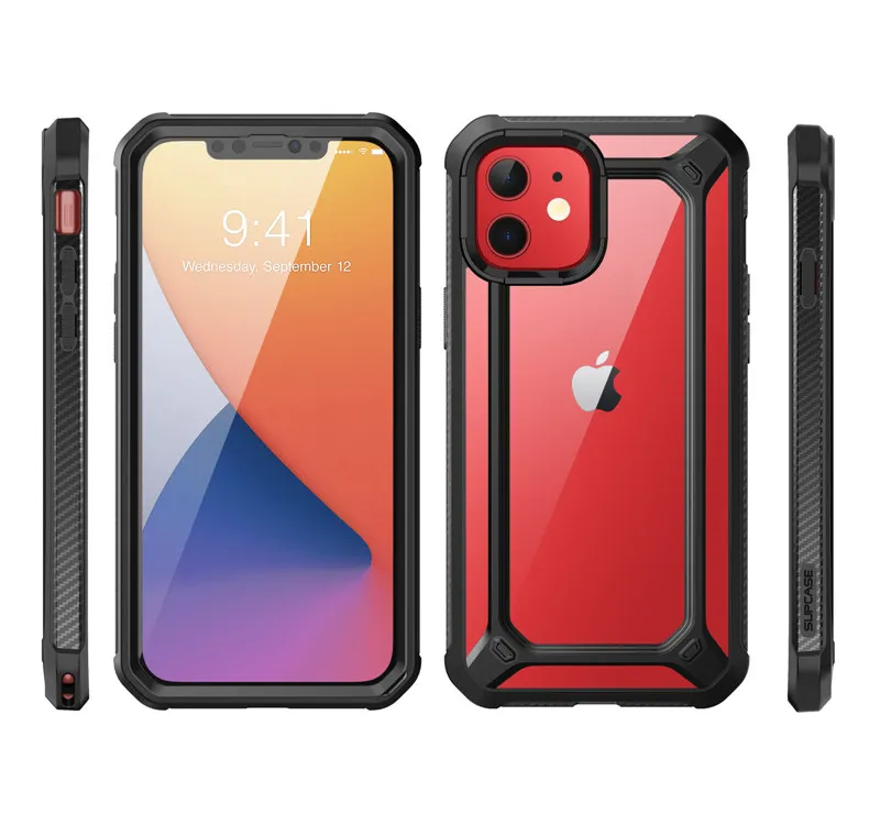 SUPCASE For iPhone 12 Case/For iPhone 12 Pro Case 6.1"(2020) UB EXO Pro Hybrid Clear Bumper Cover WITH Built-in Screen Protector cool iphone 12 pro max cases