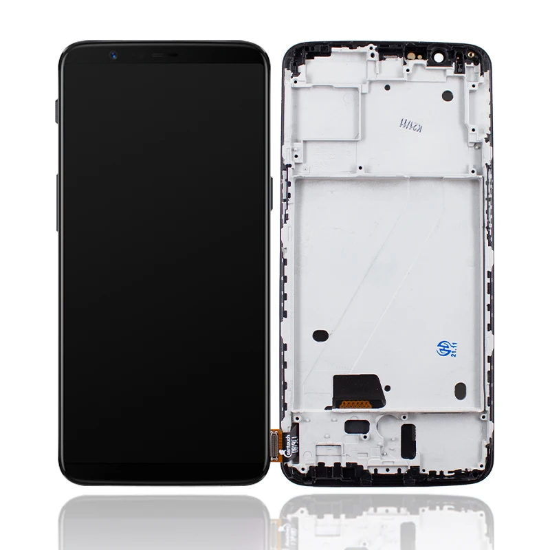 6 01 mobile phone lcd display for oneplus 5t a5010 touch screen digitizer assembly for one plus 5t 15t lcd complete replace free global shipping