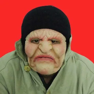 Новая латексная маска для пожилых женщин фигурка Хэллоуина Танцевальная Маска