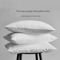 quality hotel soft comfortable pillow 48x74cm pillow core for adult solid color neck protector sleeping pillows for home bedroom