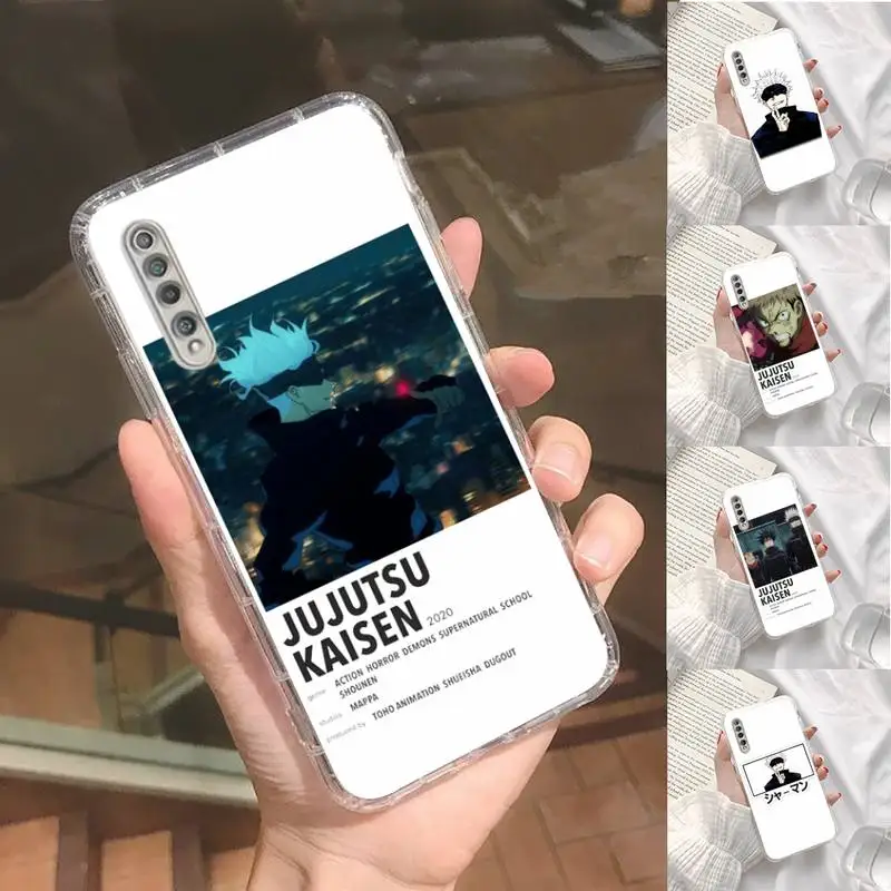 

Jujutsu Kaisen Satoru Gojo anime Phone Case Transparent For Xiaomi Redmi K30 10T 10X 9 9A 8 8A 7 7A 6 K40 T S PRO 5G