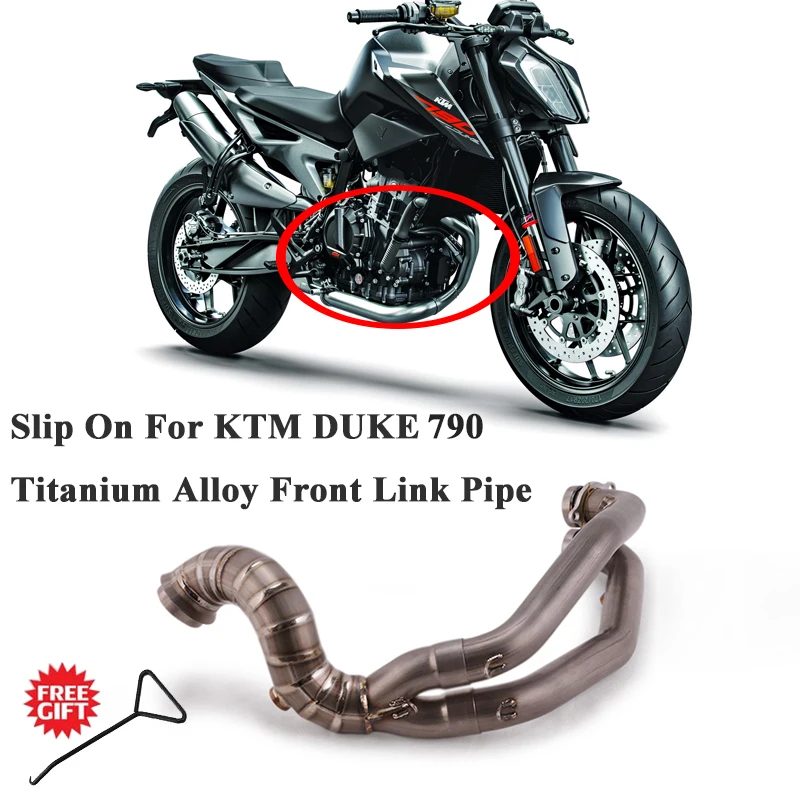 Полная система, титановый сплав, без шнуровки, для DUKE 790 KTM 790 duke790, для мотоцикла, выхлопная труба, Модифицированная, переднее звено, средняя труба, коллектор