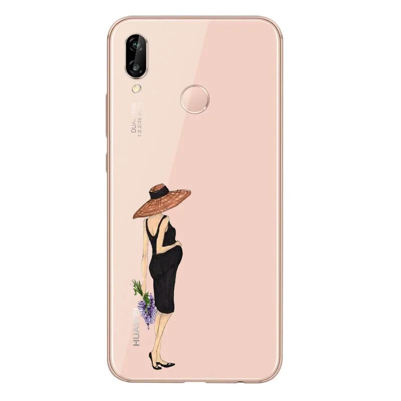 Цветной мягкий чехол для телефона из ТПУ huawei P10 P20LITE P30 P30Por P8 P9LITE mate20LITE|Бамперы| |