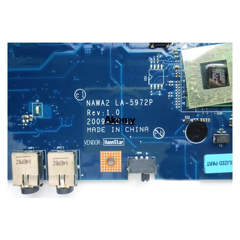 

NAWA2 LA-5972P For Lenovo G555 notebook G555 laptop motherboard NAWA2 LA-5972P mainboard DDR2 Test original mothebroard