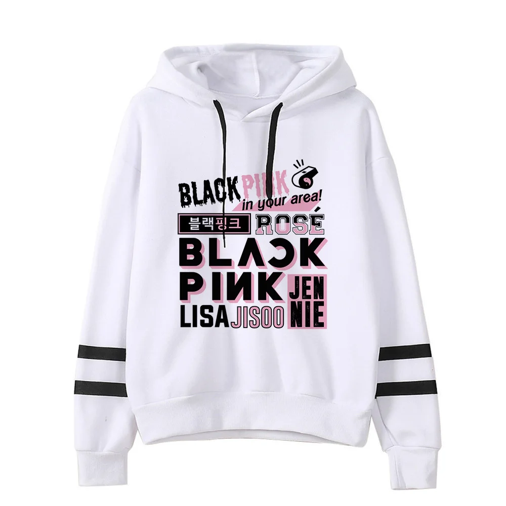 Blackpink Kill This Love Harajuku Толстовка для женщин Ullzang Jennie Rose Lisa Jisoo толстовка с героями мультфильмов осенне-зимняя теплая Женская толстовка с капюшоном