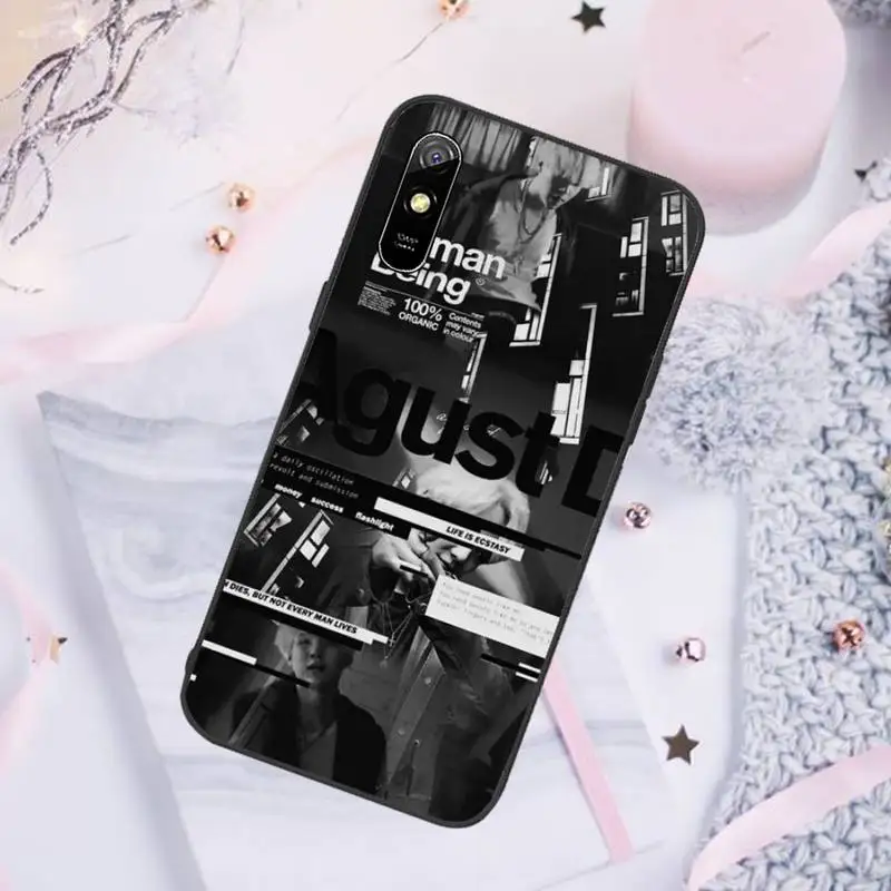 

Agust D Phone Case For Xiaomi Mi Redmi Note 7 8 9 pro 8T 9T 9S 9A 10 Lite pro
