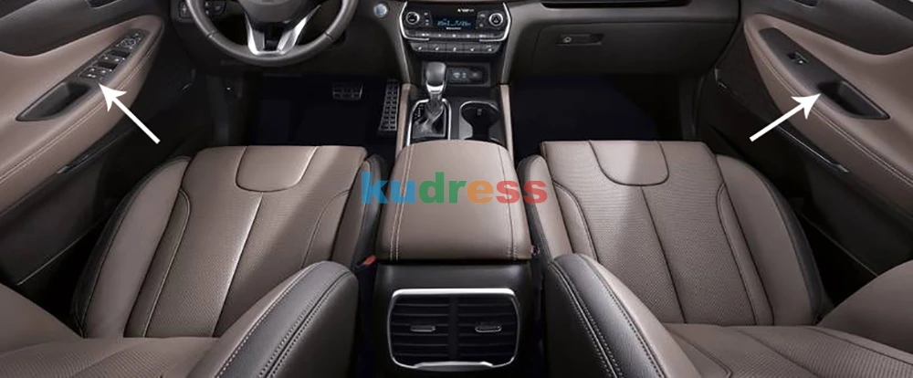 Для hyundai Santa Fe автомобильный Стайлинг из углеродного волокна для межкомнатных дверей, окон, подъемный переключатель, панель, накладка, не для спорта/XL