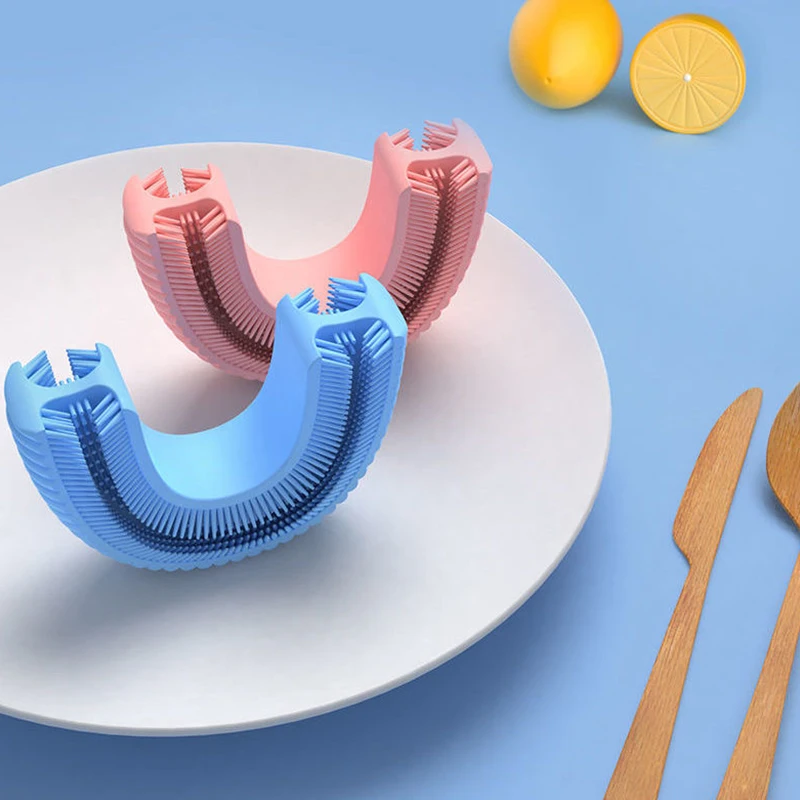 

Smart 360 Degree U-Shaped Electric Toothbrush Children Silicone Automatic Ultrasonic Toothbrush Children Cartoon Toothbrush