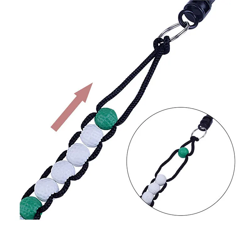 Lotusflower 1 шт. бусины для мяча гольфа счетчик очков цепь игры в гольф с зажимом