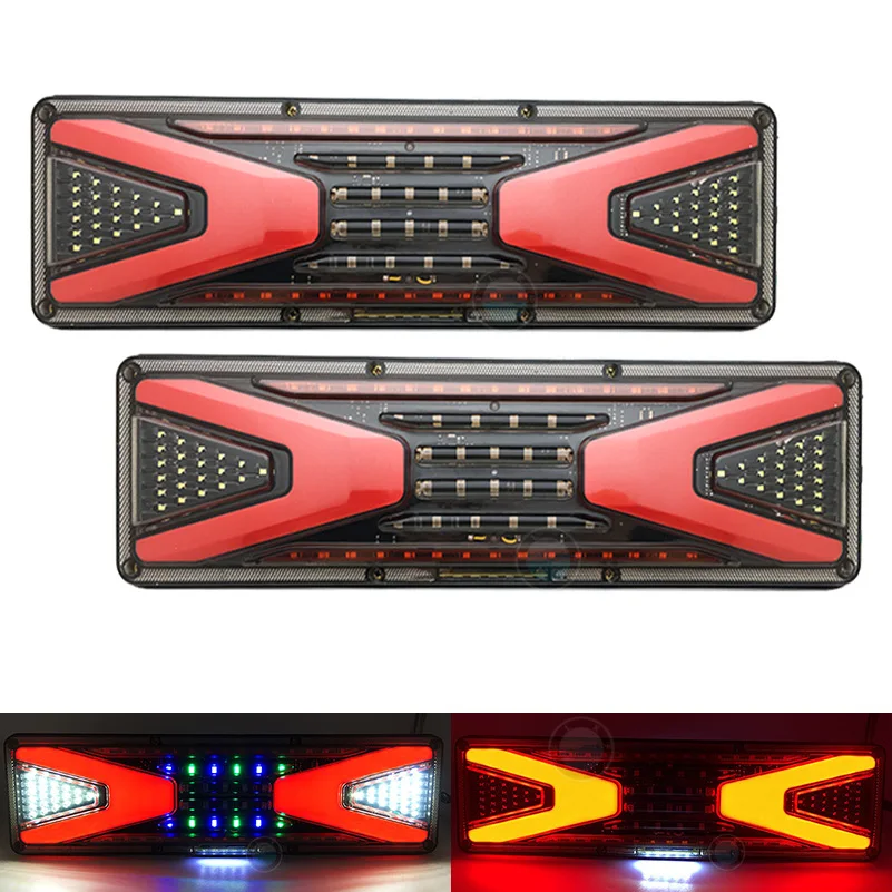 Светодиодный задний фонарь для грузовиков 2 шт. сигнальные огни заднего тормоза