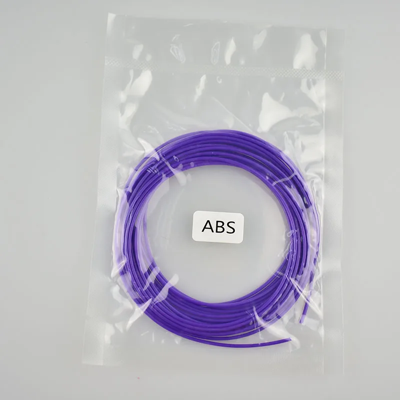 Purple Weiyu 5 м 1,75 мм 3d Принтер ABS волокно моделирование стереоскопический для 3D принтер ручка пластиковая Резина волшебная печать EM88 - Цвет: Purple