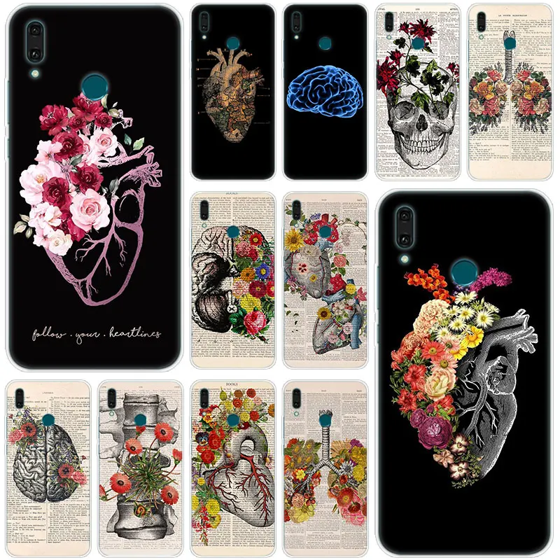 Heart Of Nature Анатомия человека доктор силиконовый чехол для Huawei мат 30 20 10 Lite рro Y9 Y7 Y6