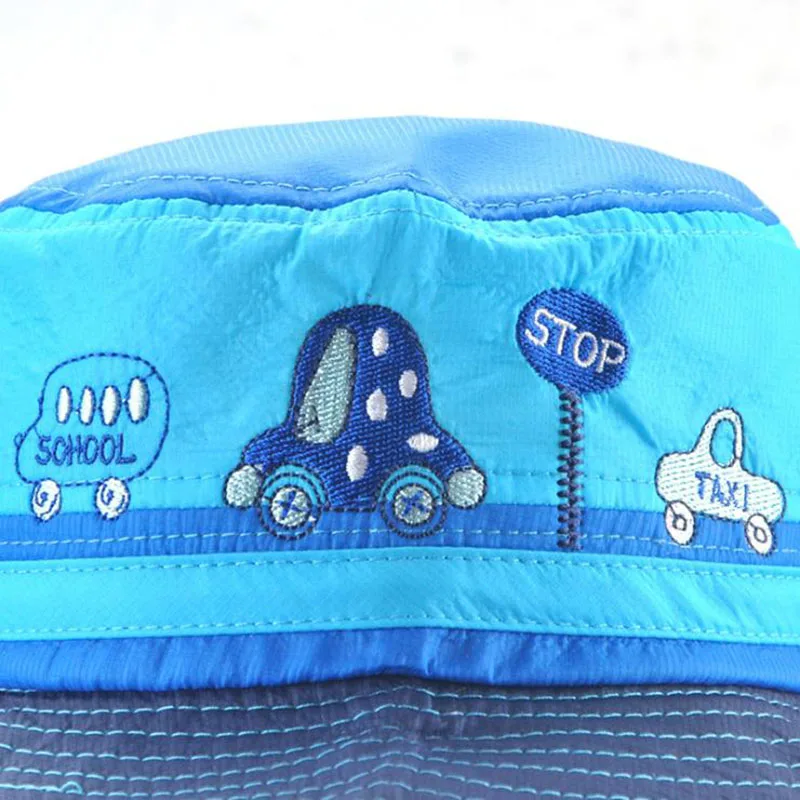 [JAMONT] детская дизайнерская Солнцезащитная шляпа с вышивкой мультяшная Панама для