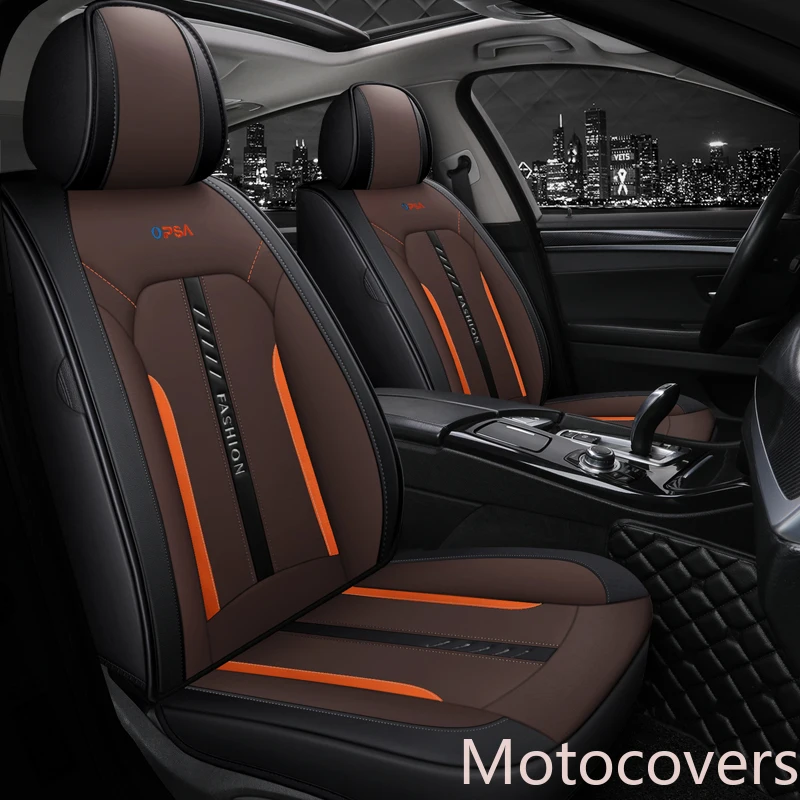 

Motocovers новые чехлы для сидений автомобиля седан прочный кожаный Универсальный пять сидений комплект для 5 местный P33602-1