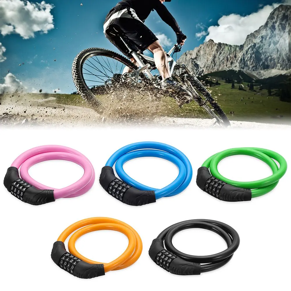 

Strong Heavy Duty Cycle Security Cable Chain Resettable Combination Number 4 Digit Password Bike Lock Padlock
