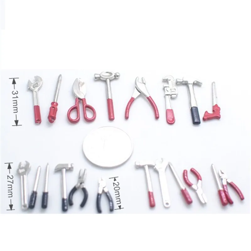 8 шт. Набор Новый 1:12 аксессуары для кукольного домика мини набор инструментов