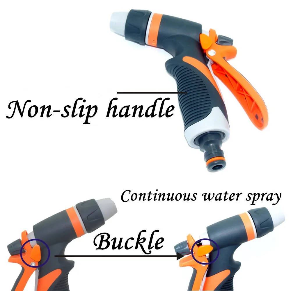 

Garden Hose Nozzle Spray Water Nozzle With Hose Multifunction Garden High Pressure Sprayer Adjustable Watering Patterns