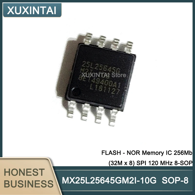 

10 шт./лот MX25L25645GM2I-10G MX25L25645GM2I FLASH - NOR Memory IC 256Mb (32M x 8) SPI 120 MHz 8-SOP