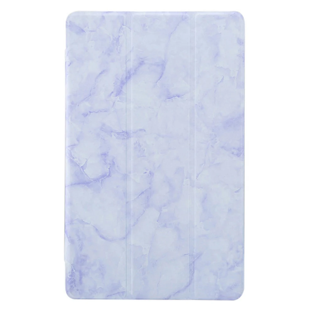 Purple Marble Ультра тонкий трехкратный умный чехол из искусственной кожи чехол подставка чехол для планшета Funda для Samsung Galaxy Tab A10.1 SM-T510/T515 выпущен - Цвет: Purple Marble