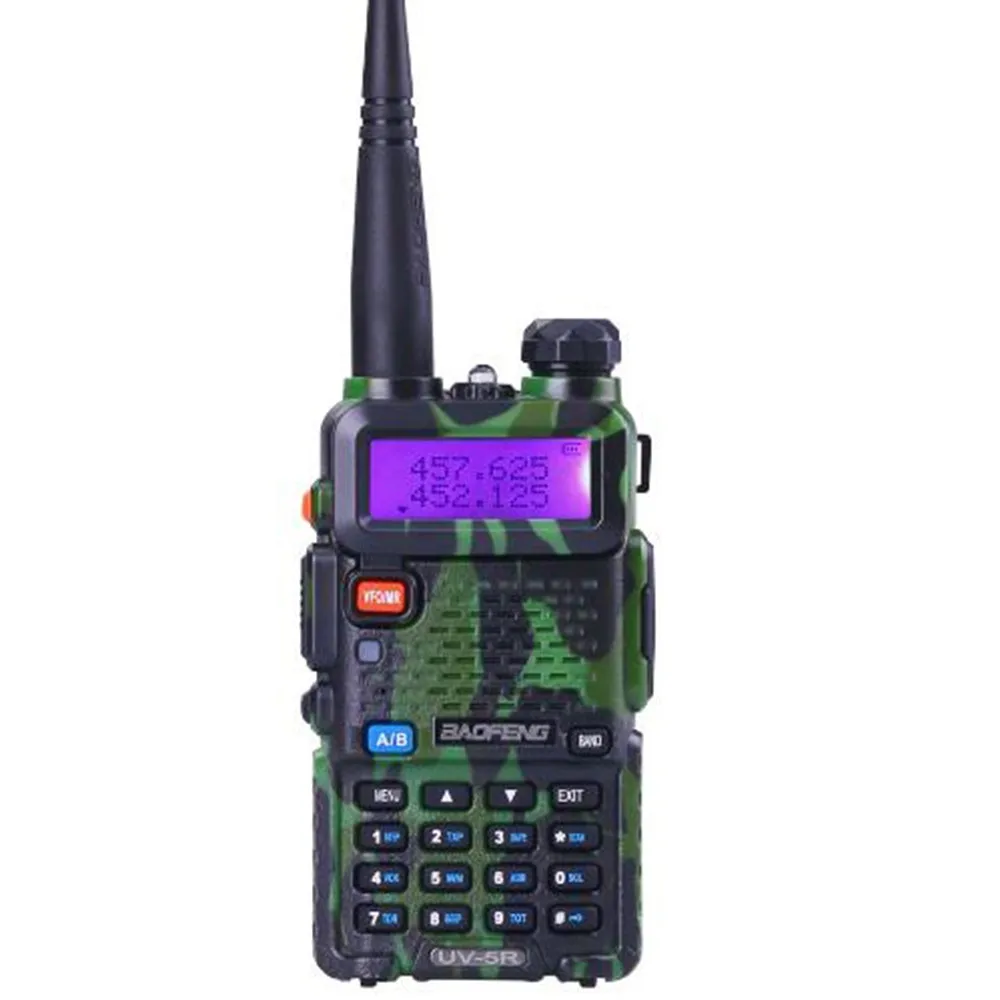 Baofeng UV-5R портативная рация профессиональная CB радиостанция трансивер 5 Вт VHF/UHF портативная тактическая охотничья рация - Цвет: Green