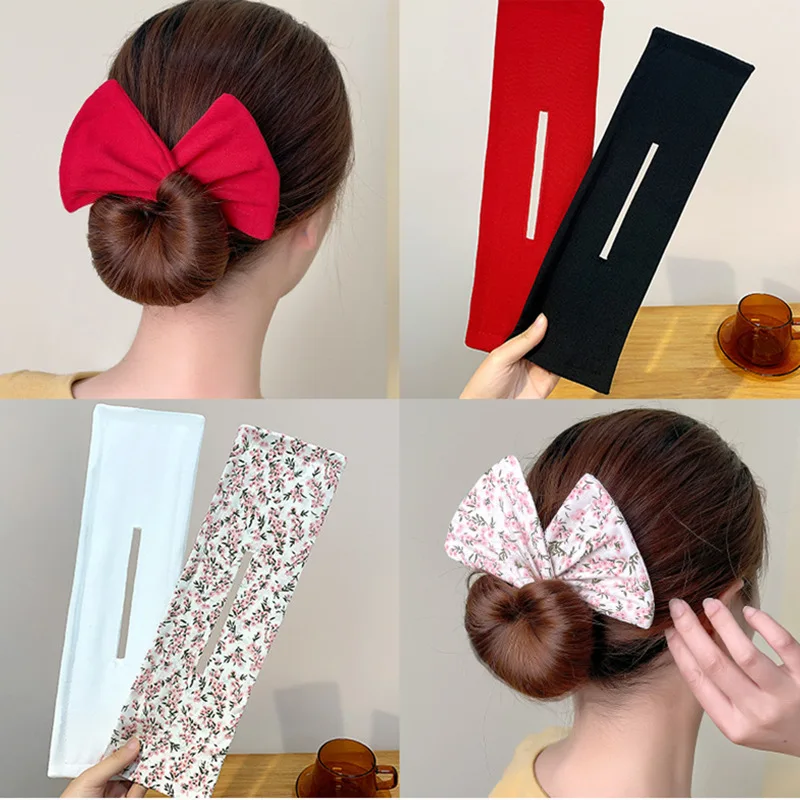 

Deft Bun Hairband Women Bowknot Donuts Twist Bun for Hair Girls Vintage Hairpin Hairstyle Gifts Elegant Hair Scrunchies Elegant