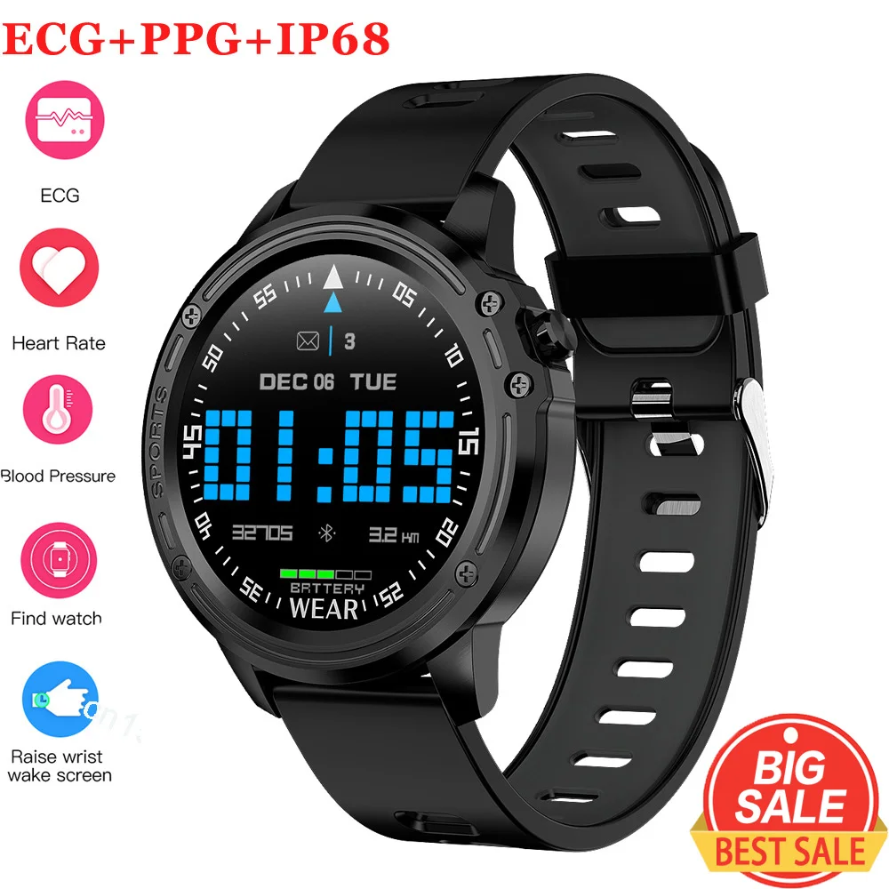 L8 мужские Смарт-часы IP68 водонепроницаемые reloj inteligente умные часы ЭКГ PPG кровяное давление сердечный ритм спортивные фитнес-браслет часы