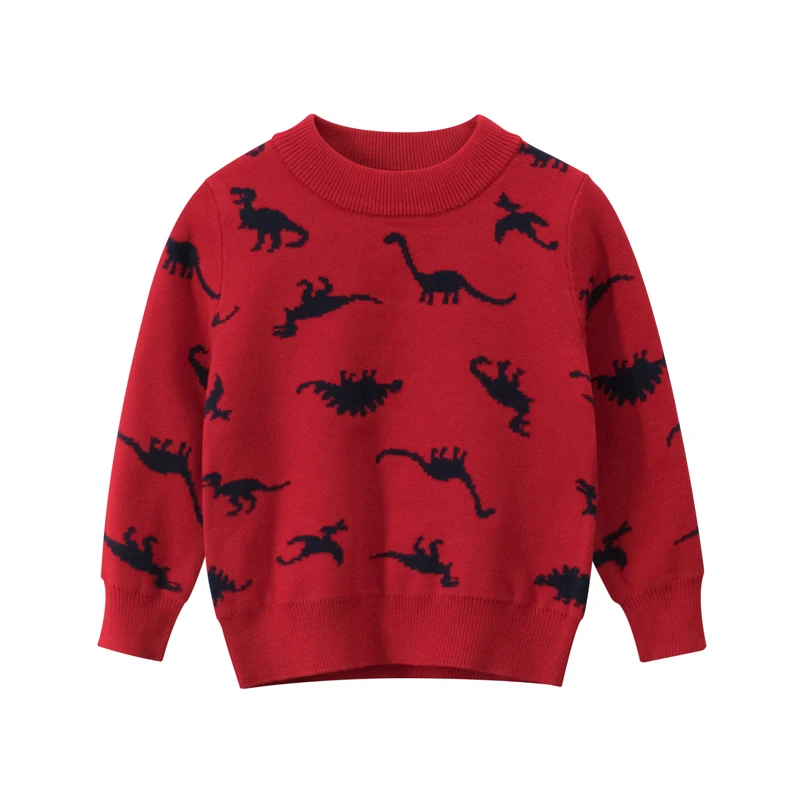 Blotona Baby Long Sleeve Knitwear Dolphins Printing Round Collar Pullover Sweater Top Autumn Winter Windproof Cotton Coat 1-9Y | Мать и