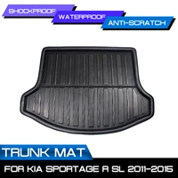 cargo liner boot tray rear trunk cover matt floor carpet mat kick pad mud for kia sportage r sl 2011 2015 anti dust non slip