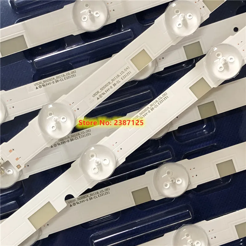 16 шт. Светодиодная лента V5DR_500SCB_R1 V5DR_500SCA_R1 BN96-38480A для Sam sung 50 ''ТВ UE50JU6850 UE50JU6800K
