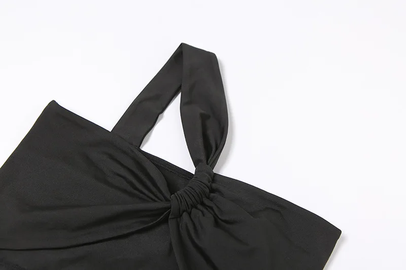 

Summer Casual Streetwear Pants Suit Sexy One Shoulder Irregular Crop Top + Pencil Pants Slim Club Two Piece Set Outfits Clothing