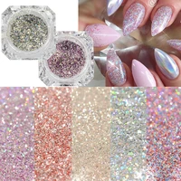 1g chameleon rainbow laser nail art powder dust mirror effect ultra fine metallic glitter chrome nail art gel polish manicure