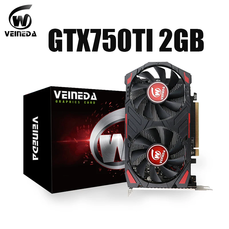 Видеокарта VEINEDA 750Ti-2GD5 GDDR5 128 бит для настольного ПК графические карты nVIDIA GeForce games