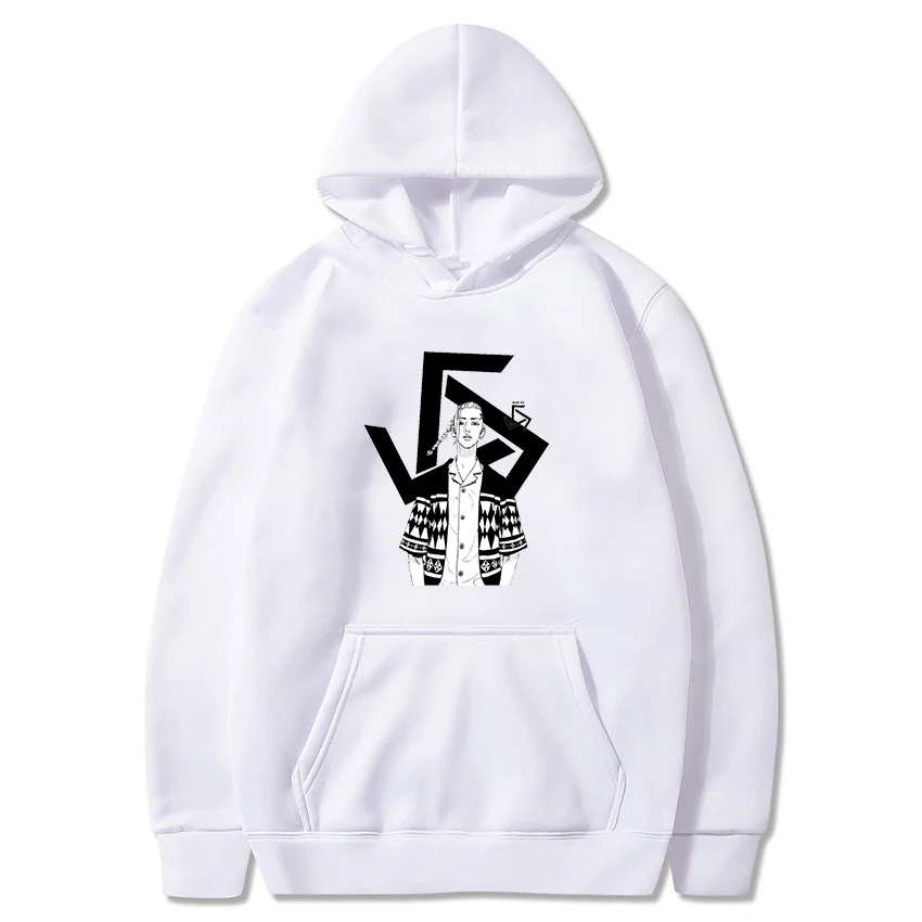 

Tokyo Revengers Japanese Anime Ken Ryuuguuji Print Hoody Women Casual 12 Colors Sweatshirts Female Kpop Style Clothes Streetwear