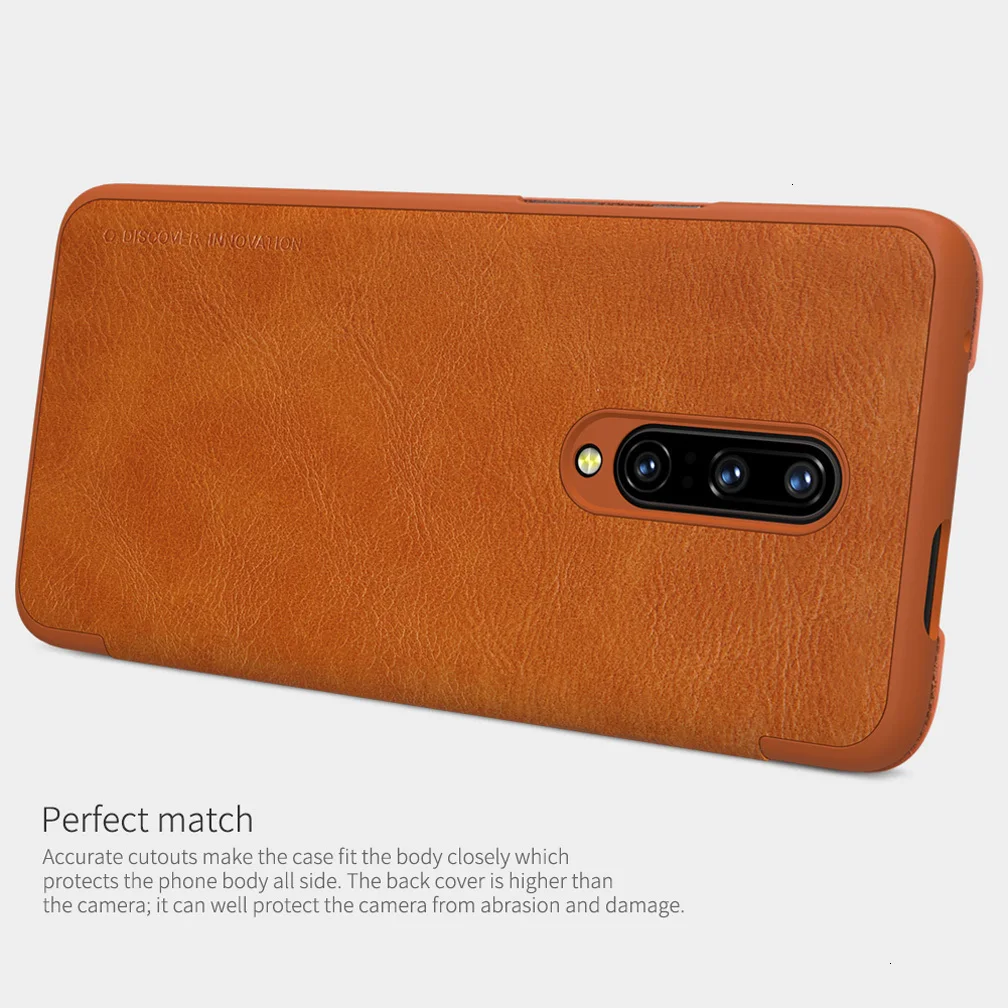 Серия NILLKIN QIN для OnePlus 7 Pro, чехол, винтажный флип-чехол, кошелек из кожи пу и ПК, задняя крышка для OnePlus 7