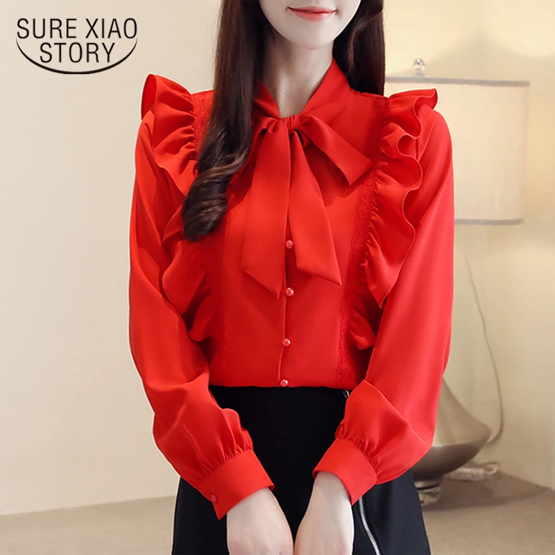 Женская Осенняя одежда модные женские блузки новинка 2021 шифоновые с длинным