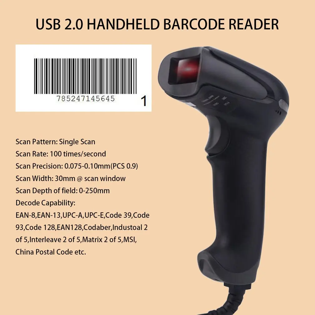 2017 новейший Черный/Желтый ABS + PC антидетонационный Дизайн USB 2 0 ручной считыватель