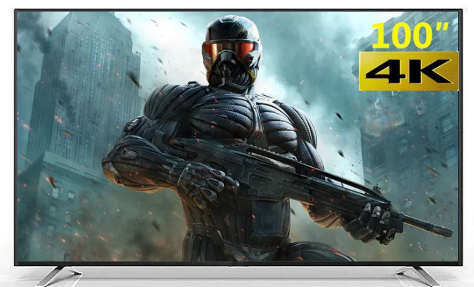 4K 100 ''монитор плюс Телевизор с французским немецким испанским английским