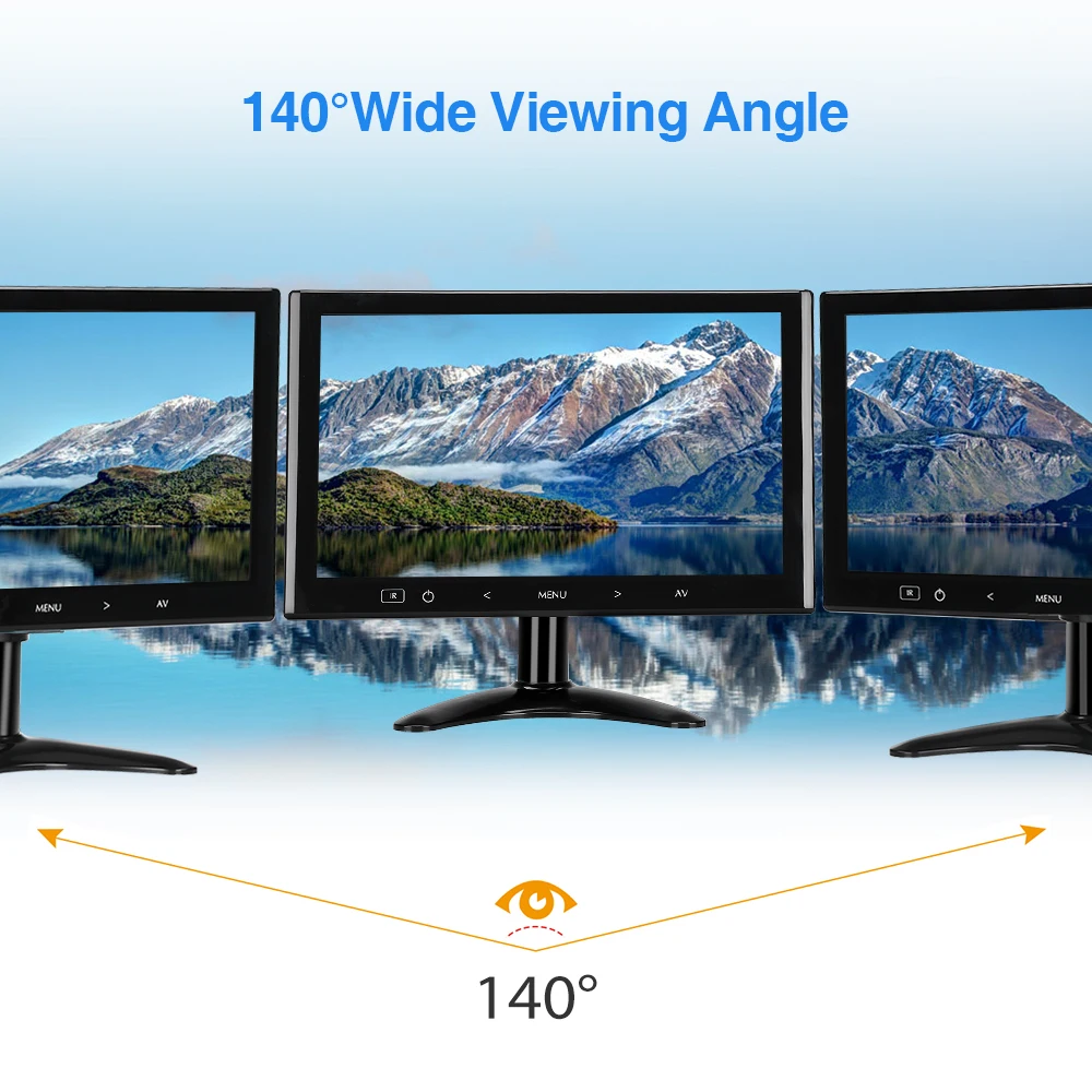 7-дюймовый ЖК-монитор Eyoyo EM07K 1024X60 0 мини-компьютер ТВ-дисплей CC TV экран наблюдения с