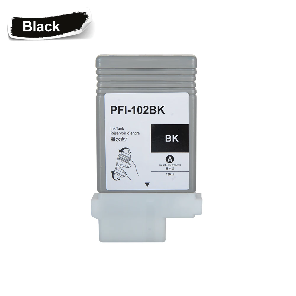 PFI-102 PFI102 пустой пополняемый картридж с чипами для Canon iPF500 iPF510 iPF600 iPF605 iPF610 iPF700 iPF710