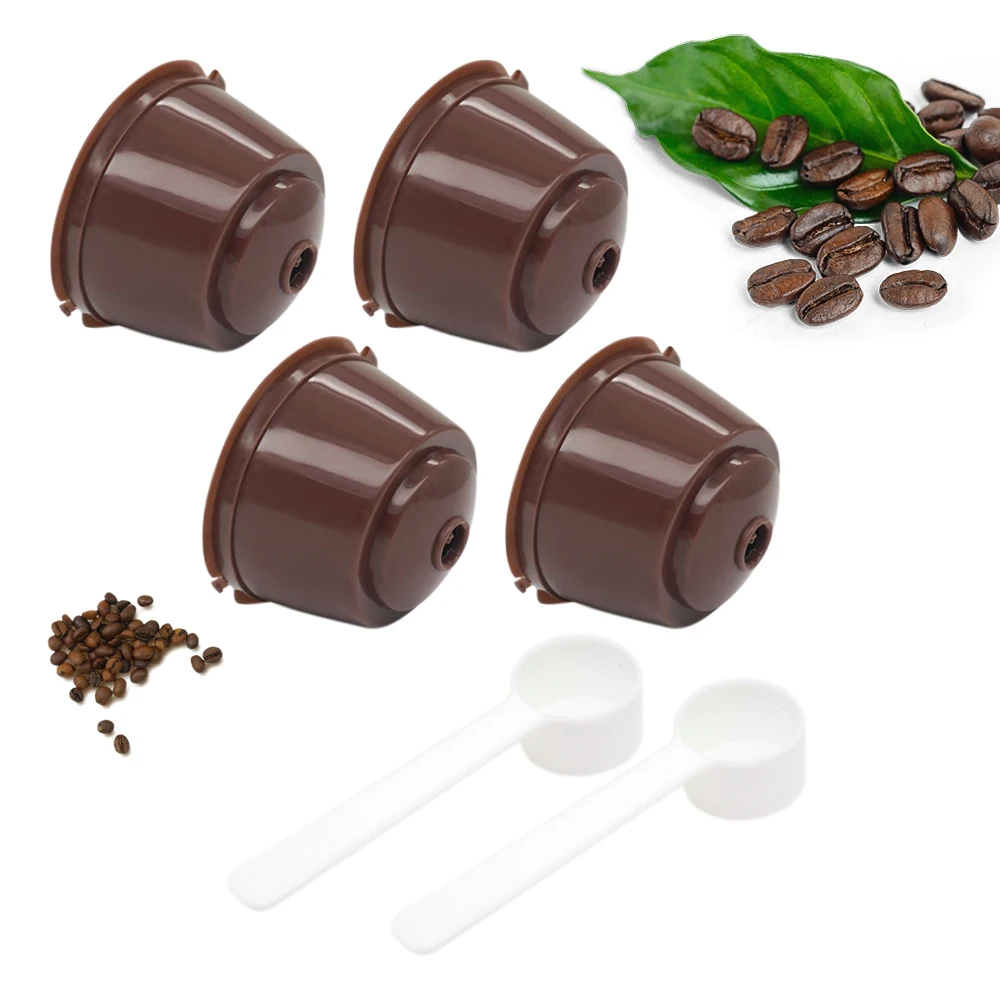 4 шт. подходит для кофейных фильтров dolce&gusto многоразовые капсульные фильтры кофе